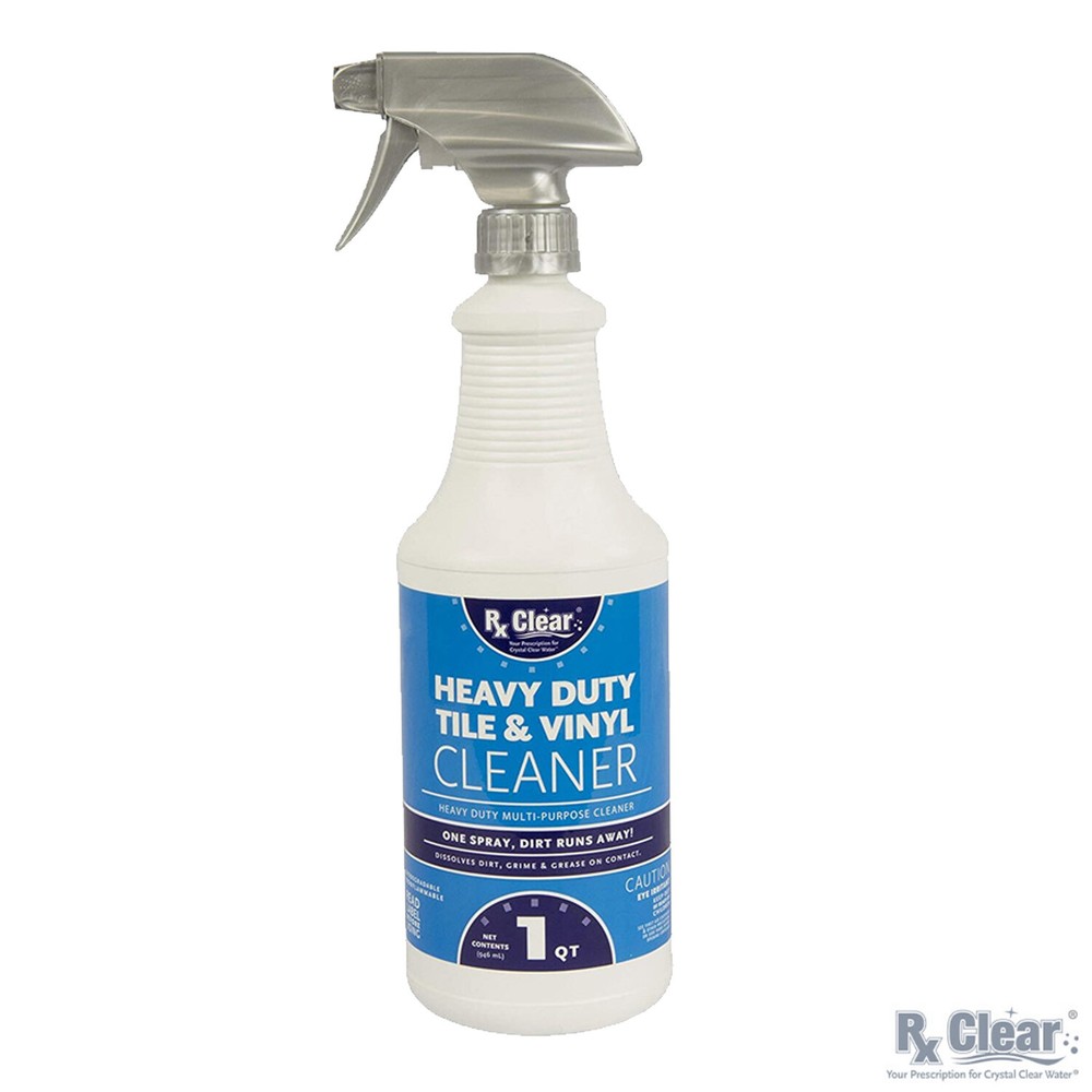 Rx Clear Heavy Duty Ceramic Tile & Vinyl Liner Swimming Pool Chemical Cleaner