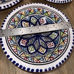 Tunisian Ceramic Bowls Handmade, traditional, colorful, diameter