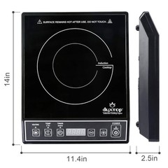 （9100）DUXTOP 1800W Portable Induction Cooktop Countertop Burner, Black 9100MC