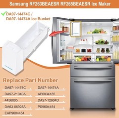 Ice Bucket Compatible with Samsung Refrigerator DA97-14474C RF28HFEDTSR