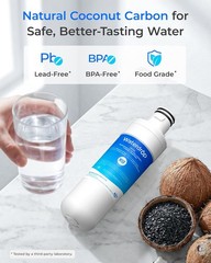 Waterdrop Replacement for LG® LT1000P® ADQ74793501 Refrigerator Water Filter