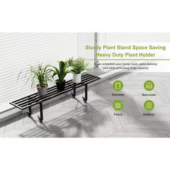 45.67 In. X 8.66 In. X 10.3 In. Plant Stand Indoor/Outdoor Metal 1-Tier