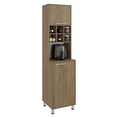 80″ Tall Kitchen Pantry Cabinet with Double Doors & Spice Cubbies