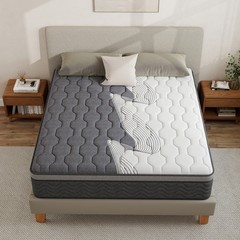 12 Inch Full Queen King Mattress In a Box Dual Zone Firm Soft Memory Foam Hybrid