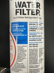 Samsung HAF-QINS/EXP Refrigerator Water Filter – White, New , never open