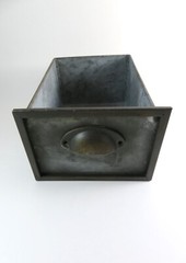 Nicole Galvanized Metal Bin Drawer Container Industrial Farmhouse Decorative 9in