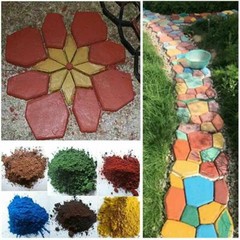10 Colors 4-16oz Iron Oxide Mineral Pigment Concrete Cement Lime Powder Colorant
