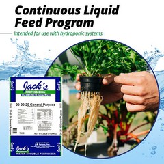 Jack’s Professional 20-20-20 General Purpose Water-Soluble Fertilizer, 25lbs
