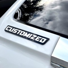 Custom Car Emblem Badge MULTI COLOR Customized Text Names