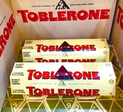 12 Packs Toblerone Swiss Milk Chocolate with Honey & Almond 3.52oz/100g Each