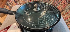 NuWave Precision Induction 4-Quart Electric Wok; Wok Stand, Frying Rack & Book