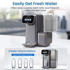 Hydrofast C100 Countertop Reverse Osmosis Water Filter System,6 Stage Filtration