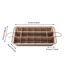 12.2*7.68*1.57in Carbon Steel Baking Sheet with Divider Nonstick Baking Pan