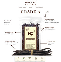 Bulk Vanilla Beans Grade A, Gourmet Vanilla Beans For Vanilla Extract