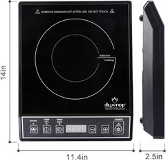 1800W Portable Induction Cooktop Countertop Burner, Black 9100MC/