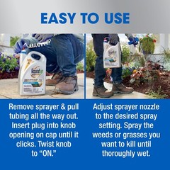 Roundup Dual Action Weed and Grass Killer Plus 4 Month Preventer, 1 gal.