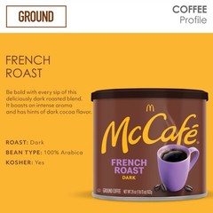 McCafe French Roast, Ground Coffee, Dark Roast, 29oz. Canned