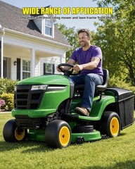 Multiple Sizes 2 Pack Lawn Mower Tire and Wheel Flat Free or Pneumatic Tire