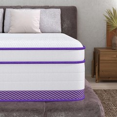 12 Inch King Size Mattress In a Box Gel Memory Foam Hybrid Spring Medium Firm