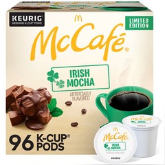 McCafe Irish Mocha, Keurig Single Serve K-Cup Pods, Flavored Coffee, 96 Count