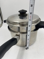 Saladmaster Stainless Steel Saucepan Steamer Double Boiler with Vapo Lid