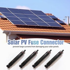 10/15/20/30/32A in-line Fuses Holder w/Fuse Solar Panel PV Connectors Waterproof