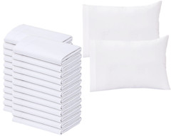 Hotel Quality Pillowcases Bulk Pack Poly Cotton Queen King Size Pillow Cover Set