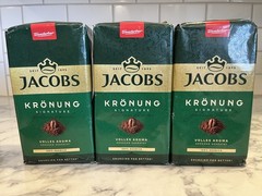 Jacobs Krönung Signature Kaffee Gemahlen 500g 100% Arabica Volles Aroma 3 Bags