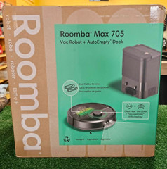 iRobot Roomba Max 705 Robot Vacuum + AutoEmpty Dock, LiDAR, Strong Suction NEW