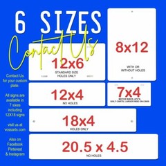 Florida Antique Blue Custom Peronalized license plate tag 12×6 YOUR NAME TEXT