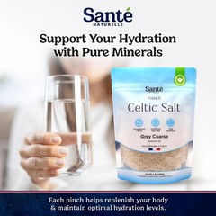 Sante Grey Coarse Sea Salt From the Celtic Sea – 1.1lb (18oz) Unrefined French S