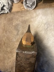 Old Axe head 6 in blade, wood handle 19 in, 4.49 lb