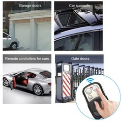 Electric Gate Garage Door Opener Key 433mhz Universal Cloning Remote Control Fob