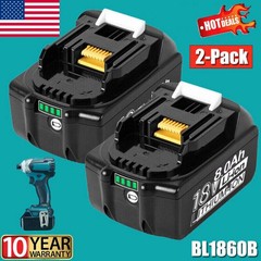 2Pack 8.0Ah 18V For Makita LXT Lithium-Ion BL1830 BL1850 BL1860 Tool Battery