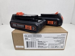 BLACK+DECKER 20V MAX Lithium Battery 2-Pack LBXR20-OPE2 Genuine OEM 1.5Ah Batter