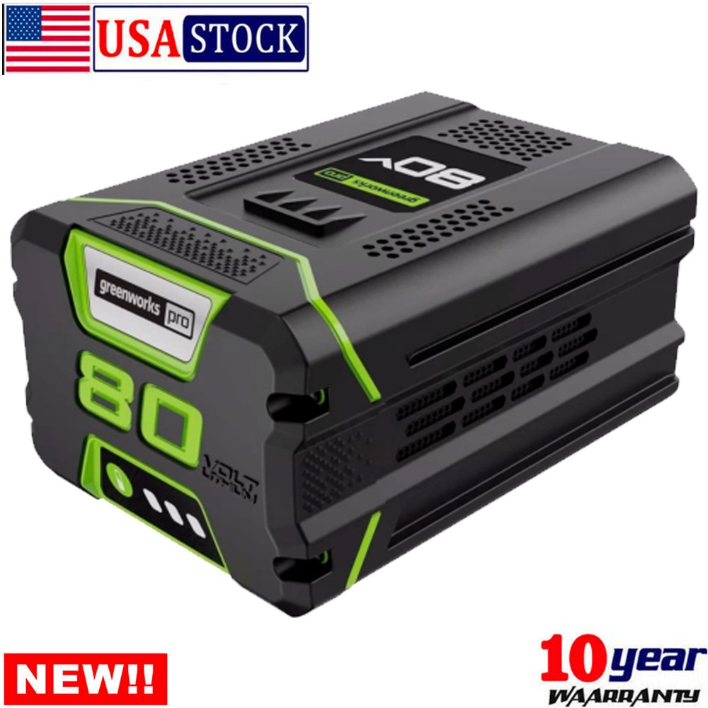 FOR Greenworks 80V Lithium Ion 5.0Ah Rechargeable Li-ion Battery BAB727 GBA80200