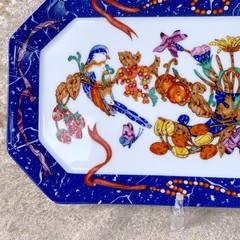 Hermes Serving Tray Plate Marqueterie de Pierres d’Orient et d’Occident 36x17cm