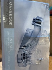 OakBrook Essentials Two Handle Pop-Up Faucet Polished Chrome Unused Complete