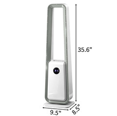 Bladeless Tower Fan with Remote Control Quiet Cooling Fan for Home Office