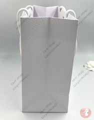 Dior Medium Classic White Textured Paper Gift Bag New MEDIUM 10.5″ x 9″ x 4.5″