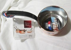 Baumalu Copper Saucepan 4″ Pot Brand New With Tab Handmade In France