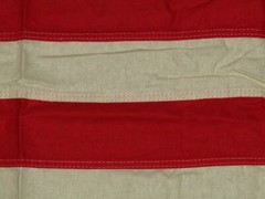 VINTAGE COTTON 48 STAR AMERICAN FLAG – 3 X 5 OLD GLORY SEWN AND EMBROIDERED USA