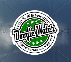 Boogie Water 100% Whitewater Satisfaction Guaranteed Kayaking Vinyl Sticker