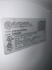 64 3/4″ GE GTS16GSHJRSS, 15.5-Cu. Ft. Top-Freezer Refrigerator Silver