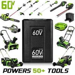 2pack 5.0Ah For Greenworks Pro 60Volt Max Tool Lithium-ion Battery LB605 LB60A01
