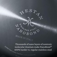 Hestan NanoBond Titanium Stainless Steel Sauté Pan With Lid 3 1/2-Qt