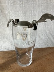 Silver Black & Tan Turtle Beer Tool for Layering Drinks