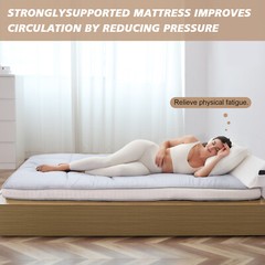 Extra Thick Japanese Sleeping Floor Mattress Foldable Roll Up Futon Tatami Mat