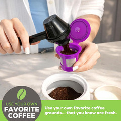1-Stream Cafe Save Reusable K Cup Coffee 4-Pack Purple
