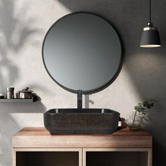Bathroom Vessel Sink Glass Basin Round Chrome Faucet Pop Up Drain Combo Set